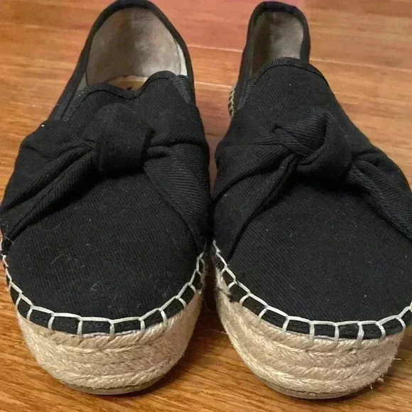 Circus by Sam Edelman black espadrille - size 10 - front bow - great condition - Picture 3 of 5